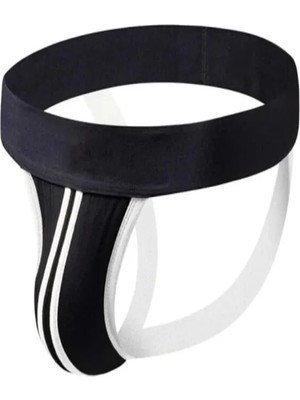 TeknoKapsül Erkek Şeritli Jkstrap Fantezi Iç Giyim