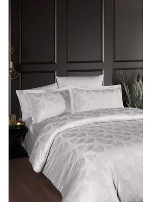 First Choice Nichol %100 Pamuk 200 Tc (80 Tel) Jakarlı Saten Çift Kişilik Nevresim Takımı