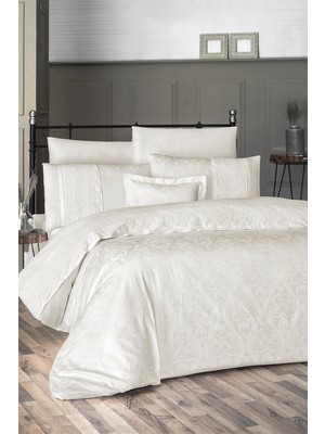 First Choice Jully %100 Pamuk 200 Tc (80 Tel) Dantelli Çift Kişilik Nevresim Takımı