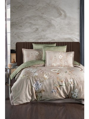 First Choice Indila %100 Pamuk 300 Tc (120 Tel) Çift Kişilik Nevresim Takımı