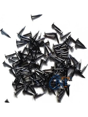 TeknoKapsül Klips, Menteşe, Ayağı Çivisi 9mm Çelik - Siyah 10GR