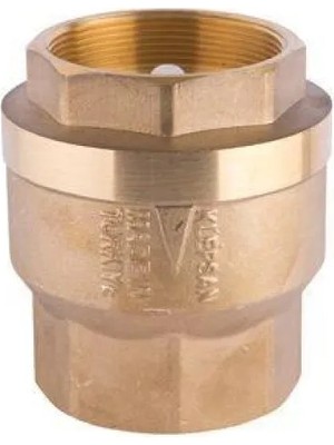 TeknoKapsül 1 1/4 Dik Çekvalf Prinç