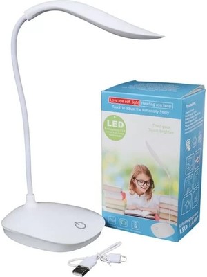 TeknoKapsül PM-19316 5 Volt - 0.5 Amper Dokunmatik Tuşlu 14 Ledli Şarjlı Portatif Masa Lambası