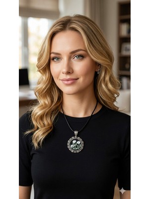 Sanatçı Yuvası Kadın Kooperatifi Doğal Taş Mozaik Kolye