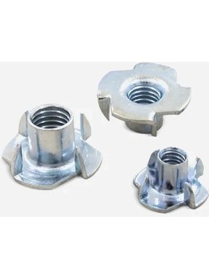 TeknoKapsül Çakmalı Ağaç Somun M6 - 10 Adet