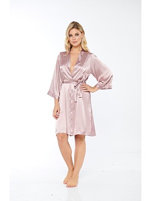 TeknoKapsül Vizon Ipek Saten Sabahlık