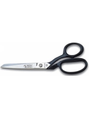 TeknoKapsül A4115-8 Tekstil / Yatık Regula Makası No: 8 Inç / 20,32 cm - Nikel Kaplama, Siyah Saplı