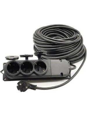 TeknoKapsül 01560 30 Metre Grup Prizli Uzatma 3x2,5 Kablo