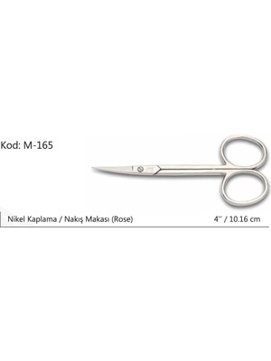 TeknoKapsül Europe Nakış Makası Süper Kalite No:4 10,16 cm