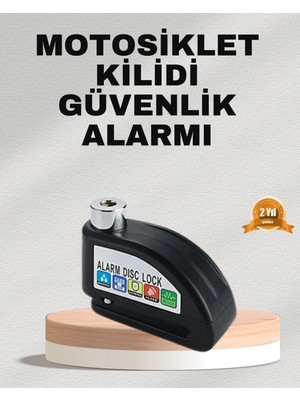 TeknoKapsül Ekonomik Alarm Disk Kilidi Motosiklet Scooter Bisiklet Güvenlik