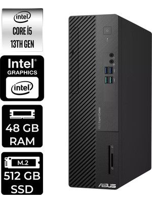 Asus Expertcenter D500SE i5 13400 48GB RAM 512GB SSD FreeDOS D500I58512BODP309 Masaüstü Bilgisayar + Per4 USB
