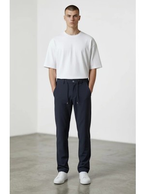 BLAYF Nano Lacivert Full Lycra Jogger Pantolon