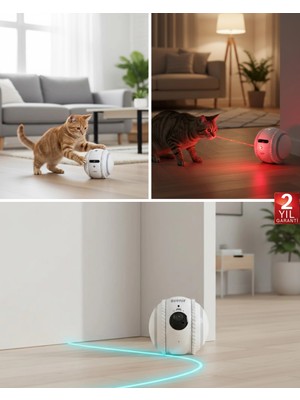 TeknoKapsül Evcil Hayvan Bebek Takip Kamerası Otomatik Şarj Muhafız Modu