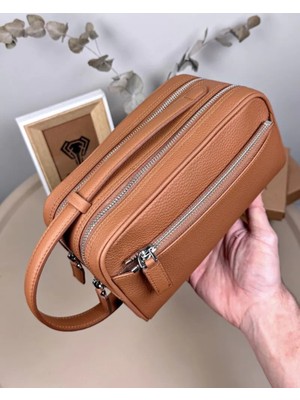 Fil Deri Hakiki Deri Büyük Erkek El Çantası Fermuarlı 2104