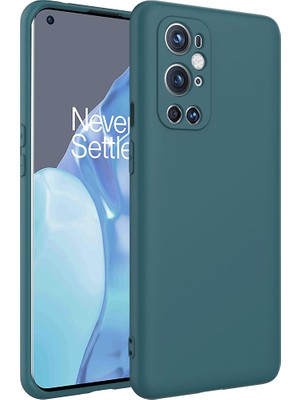 The Gencoo One Plus 9 Pro Kılıf Tgco Mara Laaakan Kapak-Koyu Yeşil