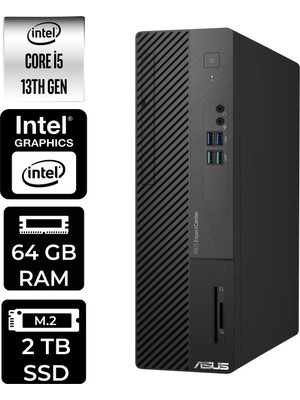 Asus Expertcenter D500SE i5 13400 64GB RAM 2TB SSD Win11 Pro D500I58512BODP347 Masaüstü Bilgisayar + Per4 USB