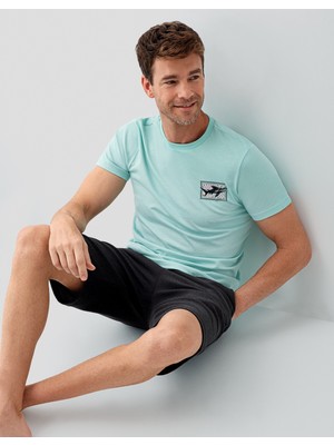 Arnetta 3672 Erkek Bermuda Pijama Takım