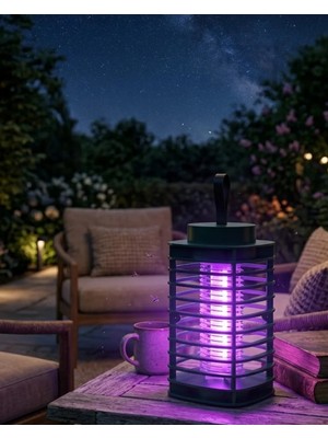 Verto Şarjlı Sivrisinek Öldürücü Lamba Taşınabilir Sessiz ve Güvenli Tasarım