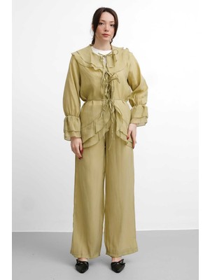 Salisburys Molly Nelly Kadın Bebe Yaka Astarlı Vual Takım