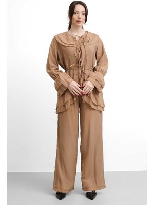 Salisburys Molly Nelly Kadın Bebe Yaka Astarlı Vual Takım