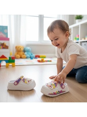 İnallar Ayakkabı Kız Çocuk Ünicor Figürlü Cross Terlik