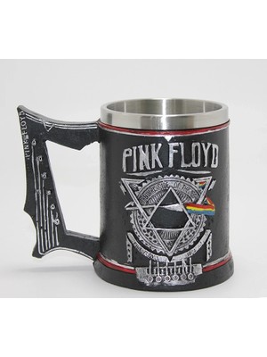 Fun And Market Buğz Pink Floyd Dark Side Of The Moon 3D Kabartmalı Çelik Kupa Bardak ALK1088