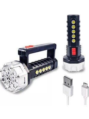 Fun And Market Buğz P-17 17+5 Cob Ledli Işıldak Fener