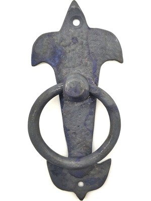 Fun And Market Buğz Antika Tarz Dekoratif Pirinç Lale Kapı Halkası - 165X70MM, Oksit