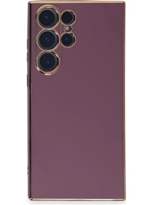 Fun And Market Buğz Samsung Galaxy S23 Ultra Kılıf Volet Silikon - Mor