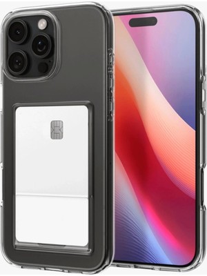 Fun And Market Buğz Iphone 16 Pro Max Kılıf Kart Şeffaf Silikon - Şeffaf
