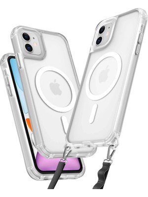 Fun And Market Buğz Iphone 11 Kılıf Enka Magsafe Silikon Kılıf - Şeffaf
