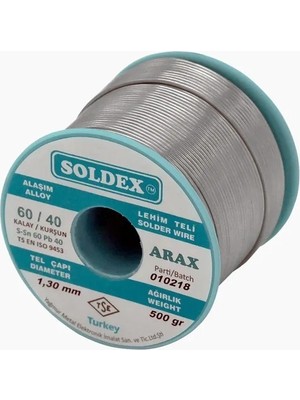 Fun And Market Buğz Arax 60-40 Lehim Teli 500 gr 1.6 mm - Sn:60 / Pb:40