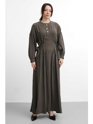 Salisburys Molly Nelly Kadın Yanlardan Bağlamalı Uzun Elbise
