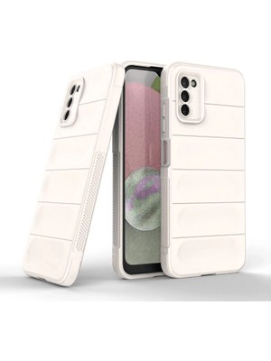 Die Grup  Samsung Galaxy A03S Kılıf Optimum Silikon - Krem