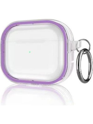 Fun And Market Buğz Airpods Pro 2 (2.nesil) Shiny Şeffaf Kılıf - Mor