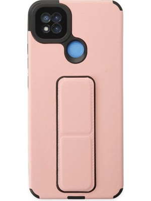 Fun And Market Buğz Xiaomi Redmi 9c Kılıf Mega Standlı Silikon - Pudra