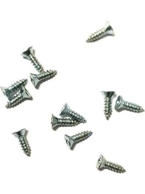 TeknoKapsül Klips, Menteşe, Ayak, Ağaç, Sunta Vidası 2,2x7,5mm - Nikel 100 Adet