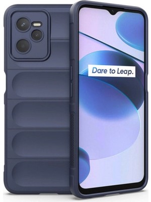 Die Grup  Realme C35 Kılıf Optimum Silikon - Lacivert