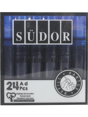 Südor Tahta Kalemi Kartuşu Mavi (24 Lü Paket)