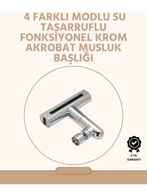 Die Grup  360° Dönüşlü Su Akışı Başlığı | 4'ü 1 Arada Kullanım