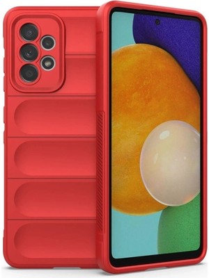 Die Grup  Samsung Galaxy A52 Kılıf Optimum Silikon - Kırmızı