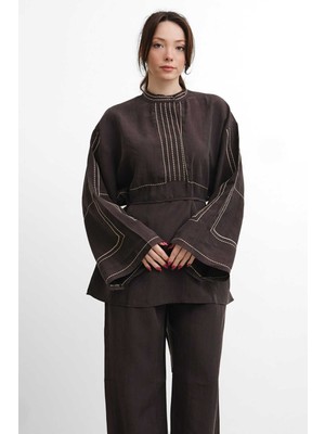 Salisburys Molly Nelly Kadın Yakası Nakış Detaylı Bağlamalı Takım