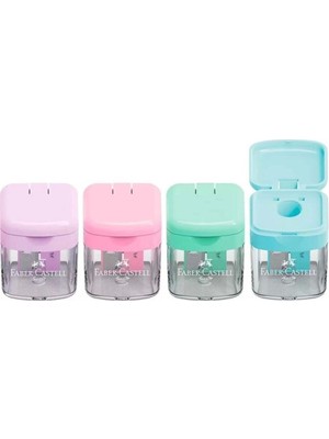 Faber-Castell Minibox Kalemtıraş Pastel Tr Artw (24 Lü Paket) 5140381926000