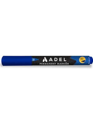 Adel Permanent Markör Kalem Yuvarlak Uç Mavi (12 Li Paket) 4201980012000