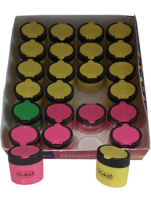 Piano Kalemtıraş Oval Neon (24 Lü Paket) Ckt-277