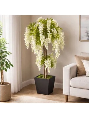 Vivense Yapay Beyaz Wisteria Salkım Ağacı, 190 cm