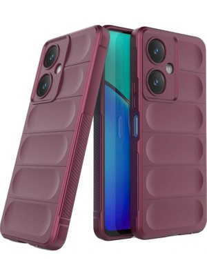 Die Grup  Vivo Y27 Kılıf Optimum Silikon - Bordo