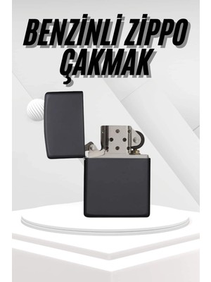 Die Grup  Hediyelik Zarif  Siyah Benzinli Çakmak