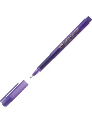 Faber-Castell Broadpen Keçe Uçlu Kalem Mor 5020155436000 (10 Lu Paket)