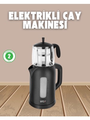 Die Grup  0,9 L Cam Demlik ve 1,7 L Su Haznesi ile Çay Keyfi